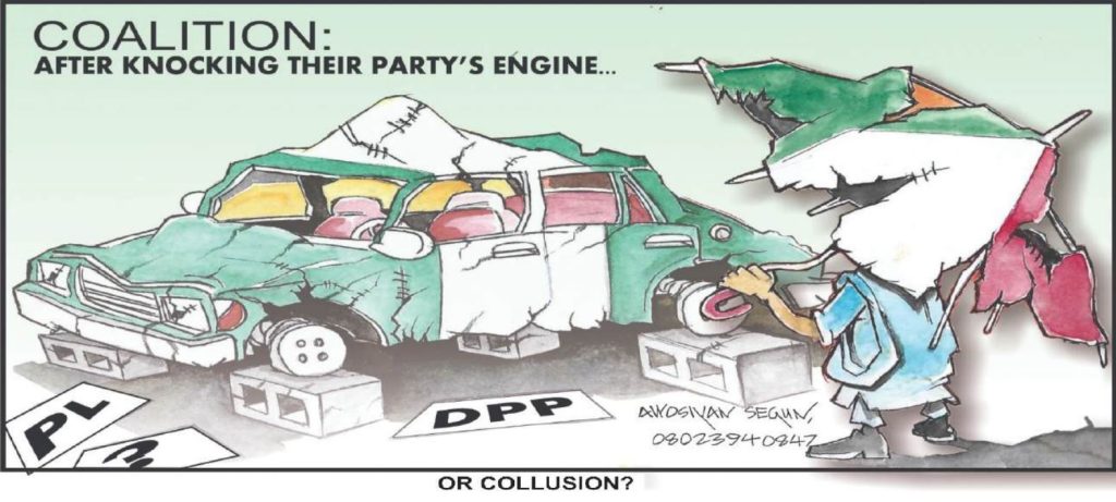 Cartoon: Coalition, collusion, collision, confusion?