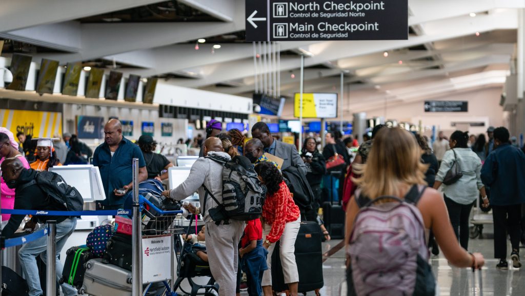 Travelers At HartsfieldJackson Atlanta International Airport Ahead Of Memorial Day Weekend
