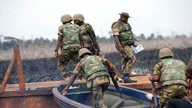 62 vandals arrested as army confiscates over 350,000 litres of stolen crude oil