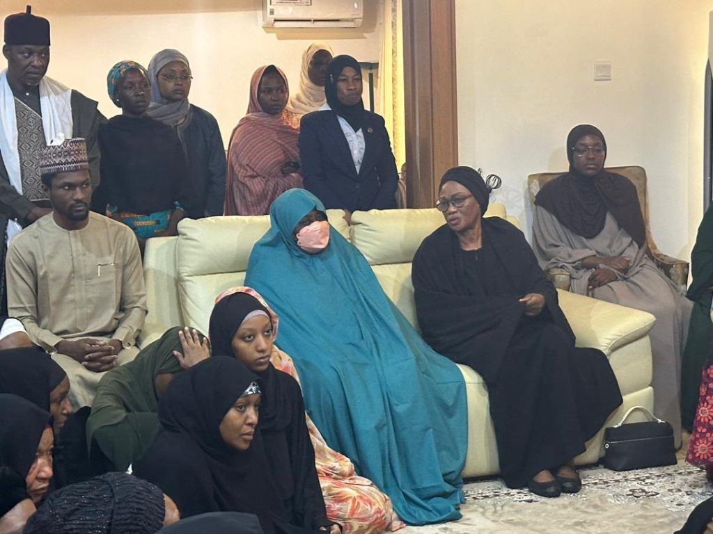 Oluremi Tinubu on condolence visit to Aisha Buhari