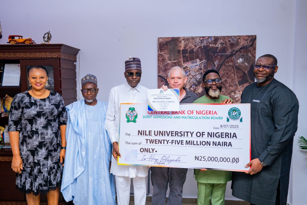 Nile University Ranks Among Top Three at JAMB’s 5th National Tertiary Admissions Performance Merit Awards image