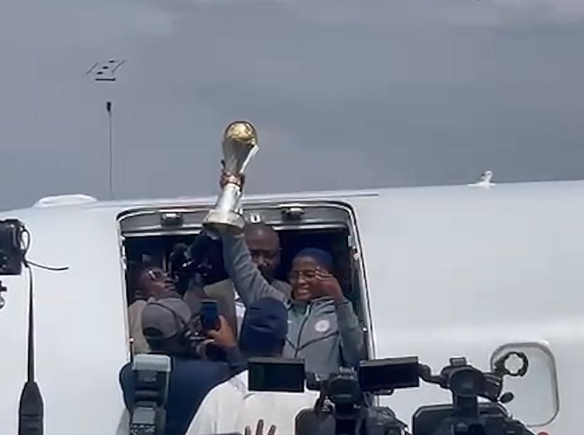 Super Falcons arrive in Abuja after historic WAFCON win
