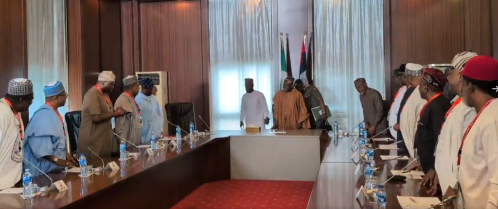President Tinubu hosts class of 1999 governors in Aso Villa