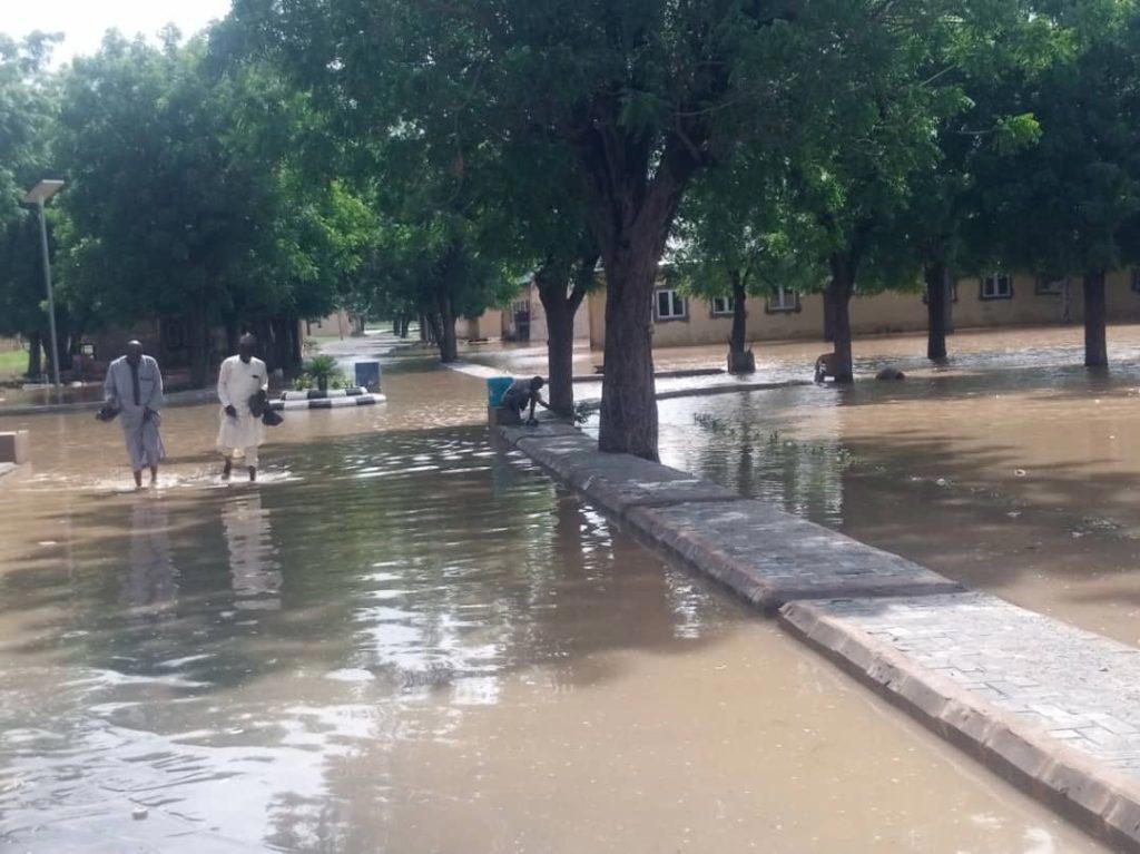 Flood threatens newly renovated Government Science School in Yabo