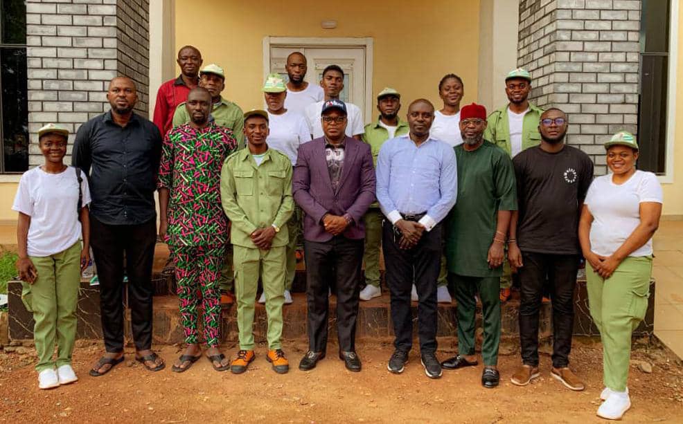 NYSC members honour Council Chairman, commend Mbah for security, good governance