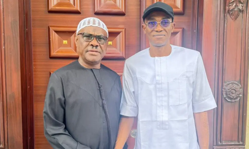 Photos: LP factional chairman, Abure visits Wike in Abuja