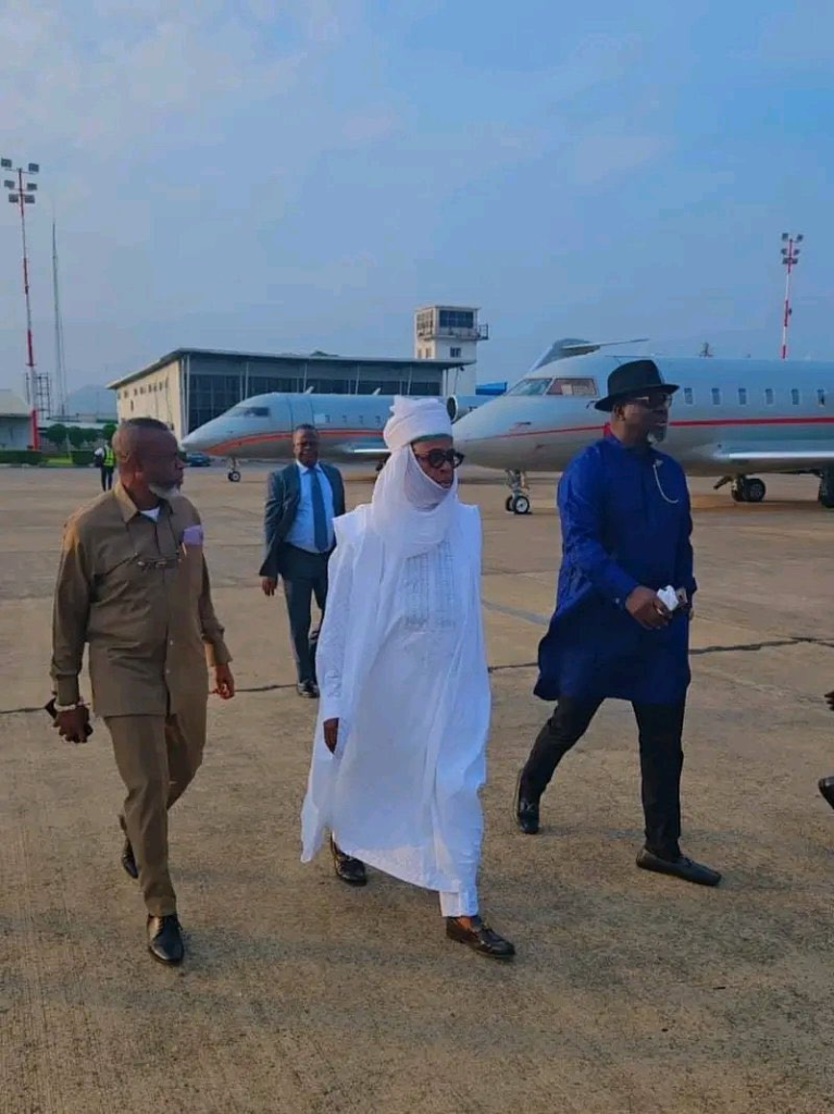 Dan Amanar of Daura, Amaechi, wears turban to Buhari’s burial