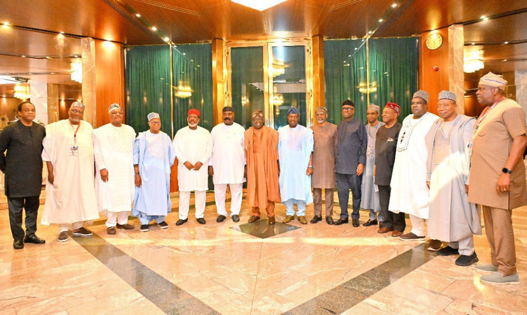 Photos: Tinubu hosts class of 1999 governors in Aso Villa