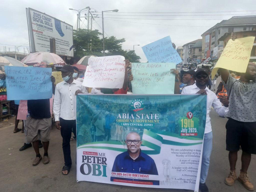 Step aside for Obi in 2027, Obidents beg Atiku in Abia rally