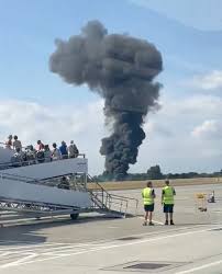 Plane crashes at London airport