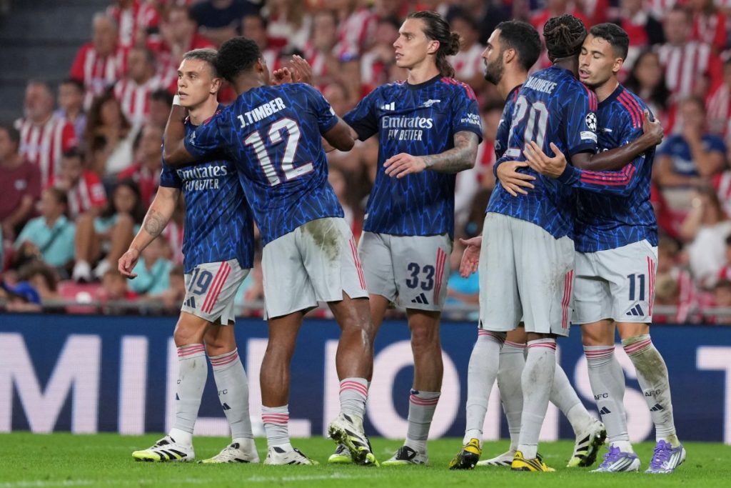 Arsenal subs snatch win in Bilbao Champions League opener