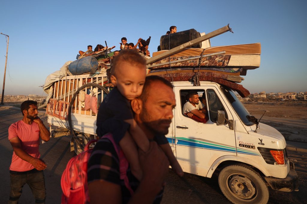 ‘We live with the dead’: Gazans shelter in cemetery
