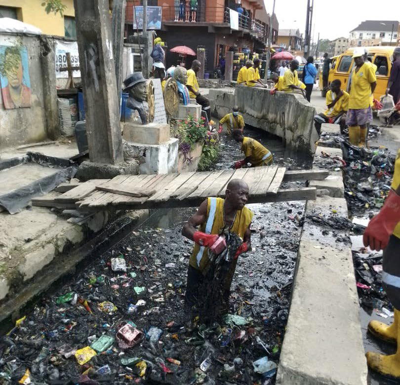 Drainage cleaning in Lagos