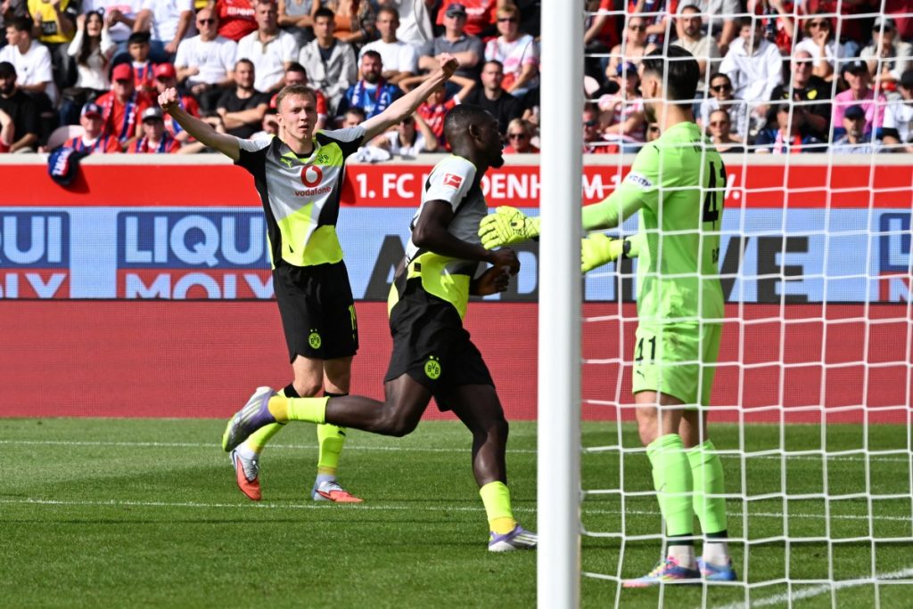 Guirassy scores again as Dortmund beat 10-man Heidenheim