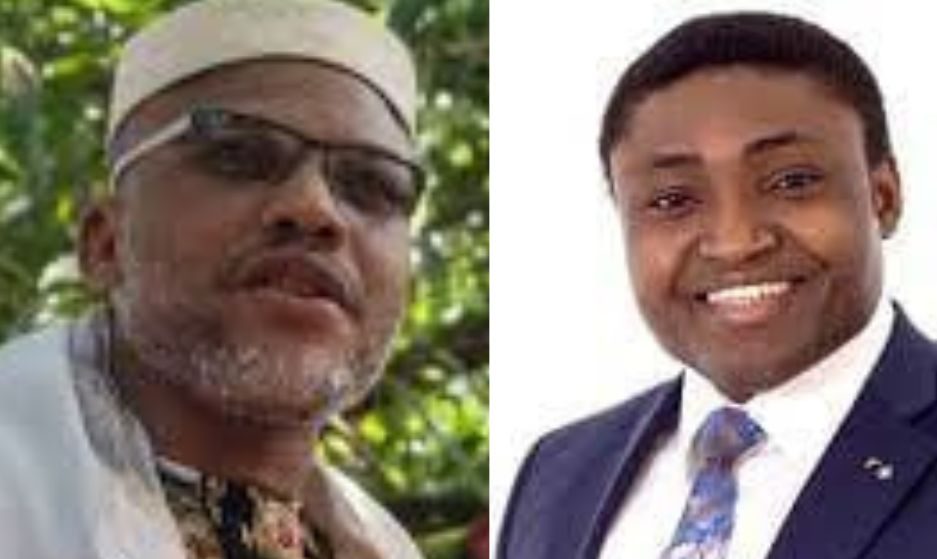 Nnamdi Kanu, IPOB Leader and Simon Ekpa, the Finland-based 'autopilot' IPOB supporter
