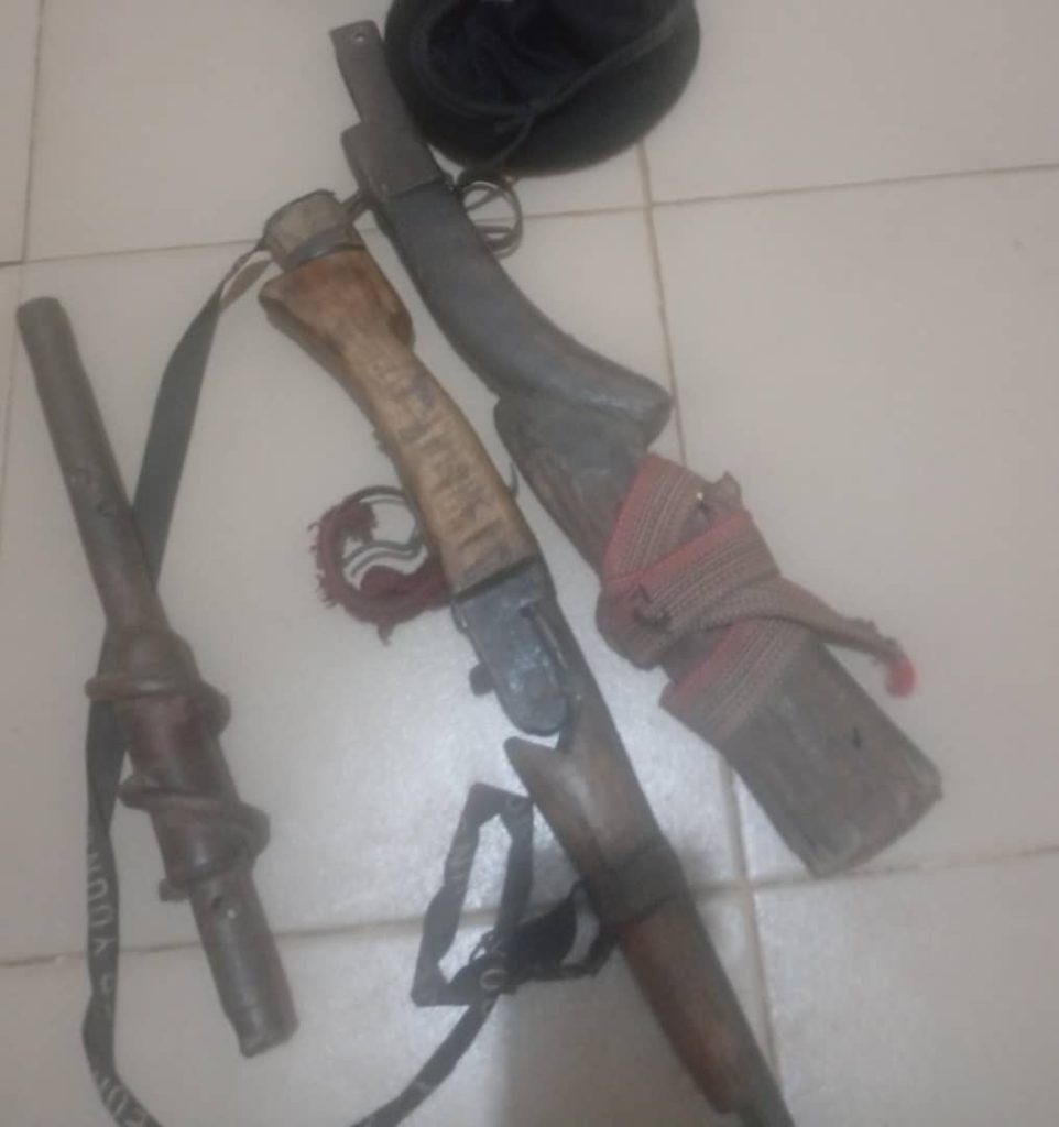 Recovered weapons