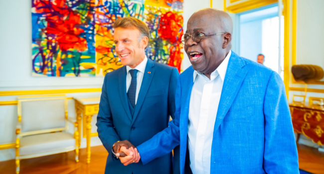 Tinubu and Macron 3