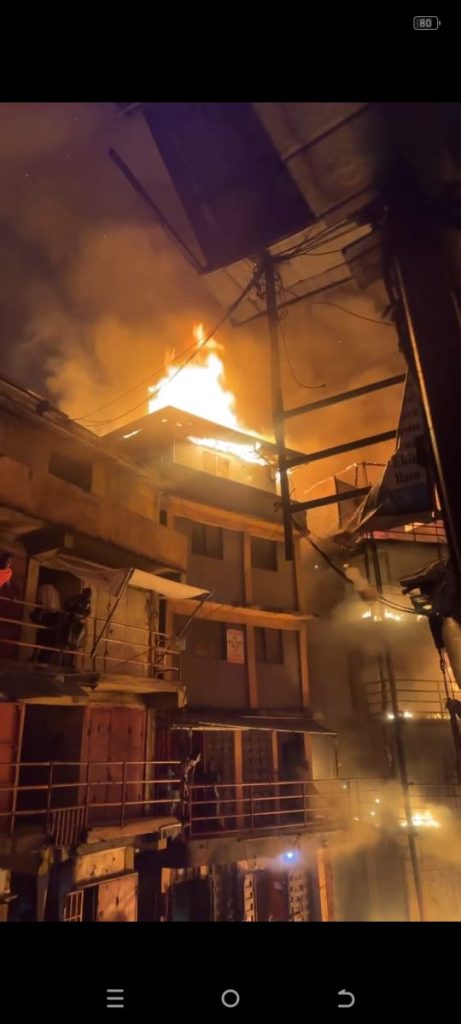 Fire guts another Plaza in Lagos Island