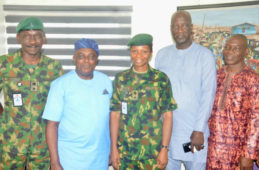 Army’s director of Public Relations, Lt. Col. Apollonia Anele, visits Vanguard Office in Abuja