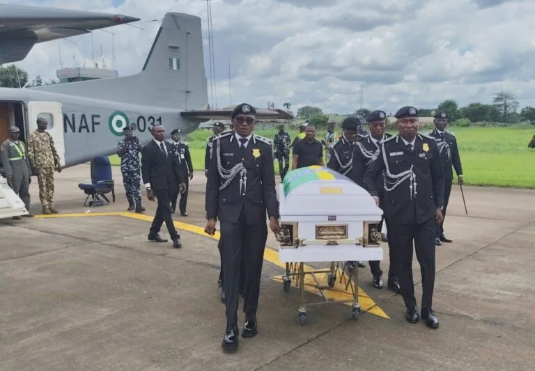 Arase’s remains arrive Benin amid tears, tributes