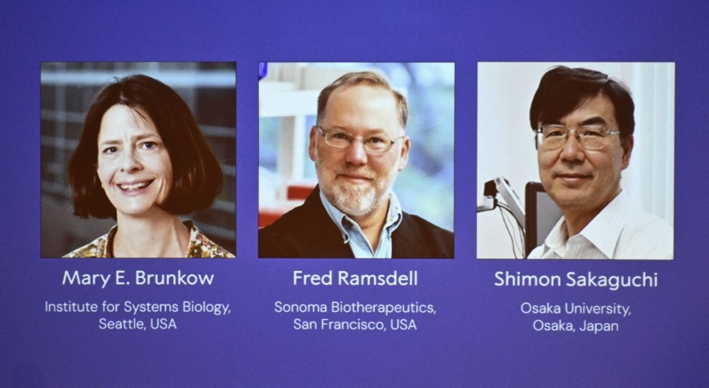 Medicine Nobel to trio who identified immune system’s ‘security guards’