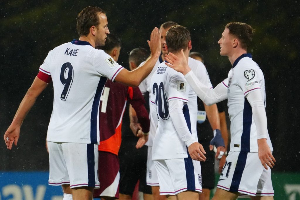 England qualify for World Cup with rout of Latvia