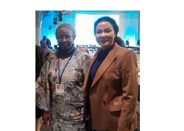 The Minister of State for Finance, Dr. Doris Uzoka-Anite and the Permanent Secretary of the Federal Ministry of Finance, Mrs. Lydia Shehu Jafiya, at the ongoing Annual Meetings of the IMF and World Bank in Washington DC.