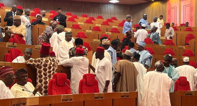 Breaking: Akpabio swears in Ikpea, Nwachukwu as new senators