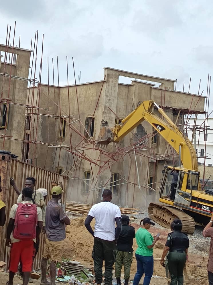 buildings being demolished