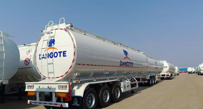 Dangote Refinery deploys CNG trucks to distribute petrol at N850 per litre