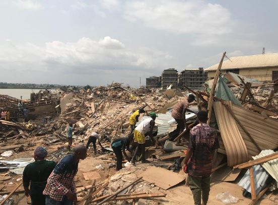 demolished1.jpg Despite restraining court order, Lagos demolishes over 70 houses in Oworonshoki