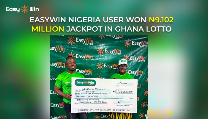 EasyWin Nigeria User Won ₦9.102 Million Jackpot in Ghana Lotto