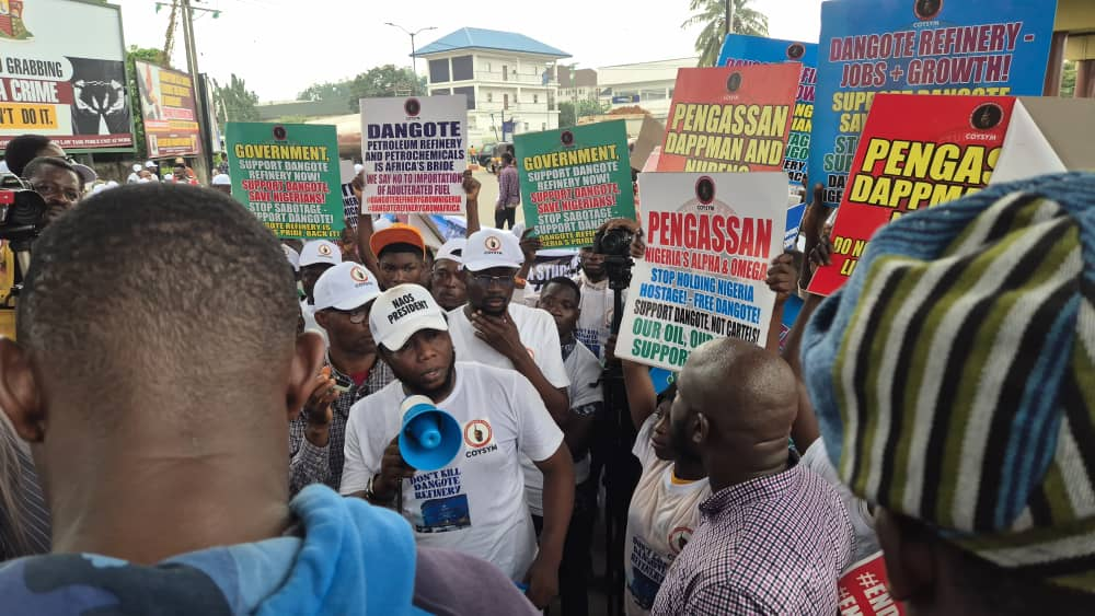 S-West youth stage protest, urge Tinubu to support local refining industry
