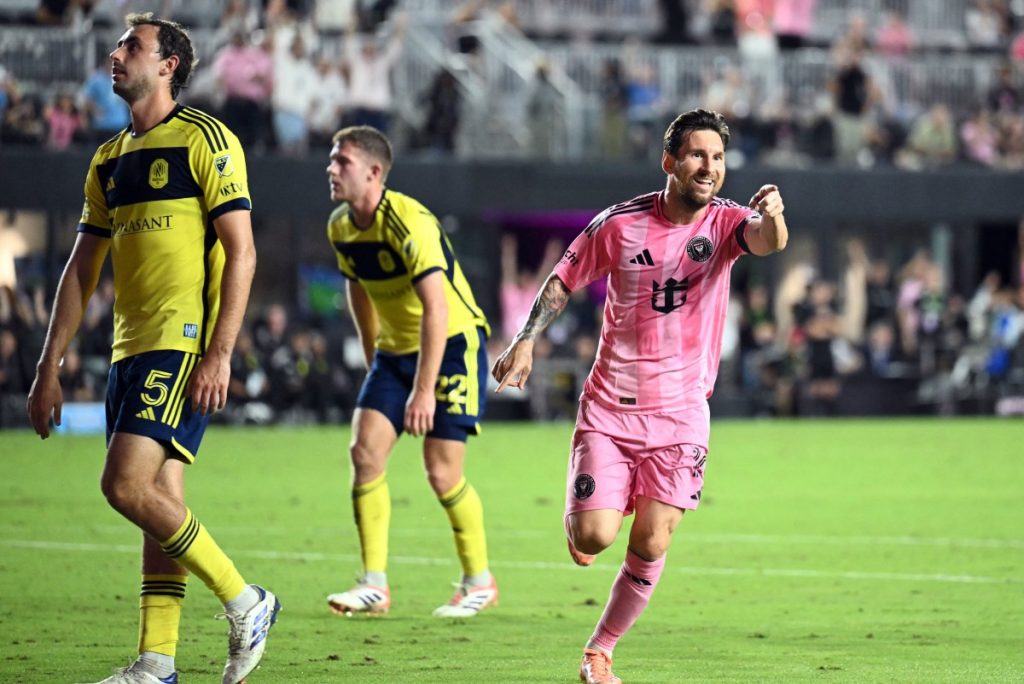 Messi hits 894 goals, 400 assists as Inter Miami thrash Nashville