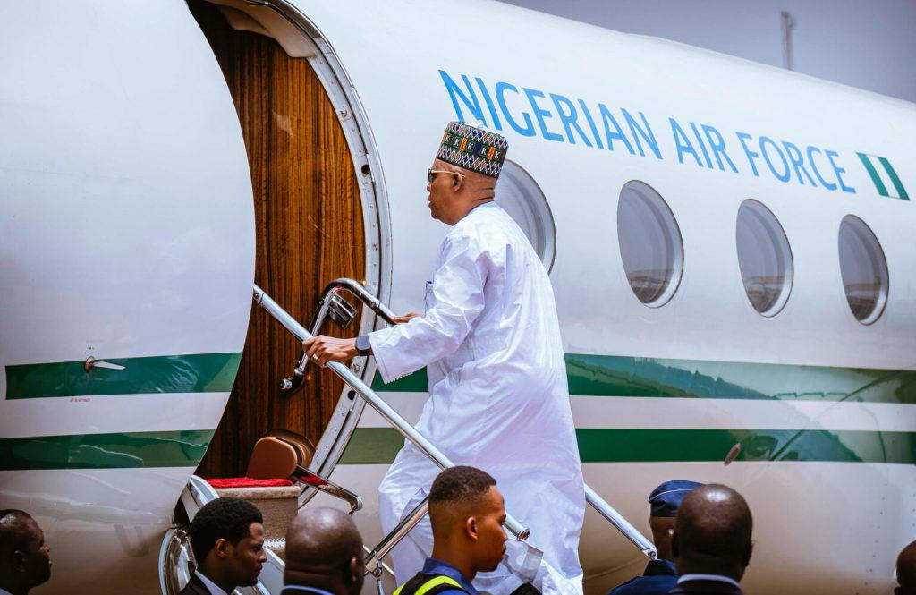 Shettima departs Abuja to represent Tinubu at G20 summit