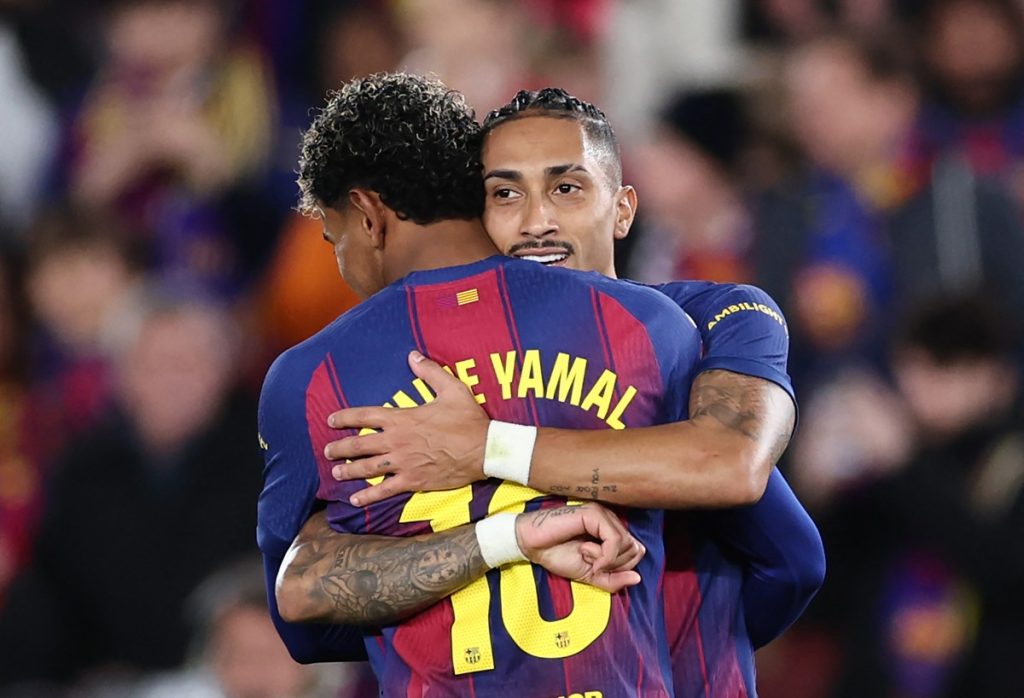 Raphinha double stretches Barca’s Liga lead in Osasuna win