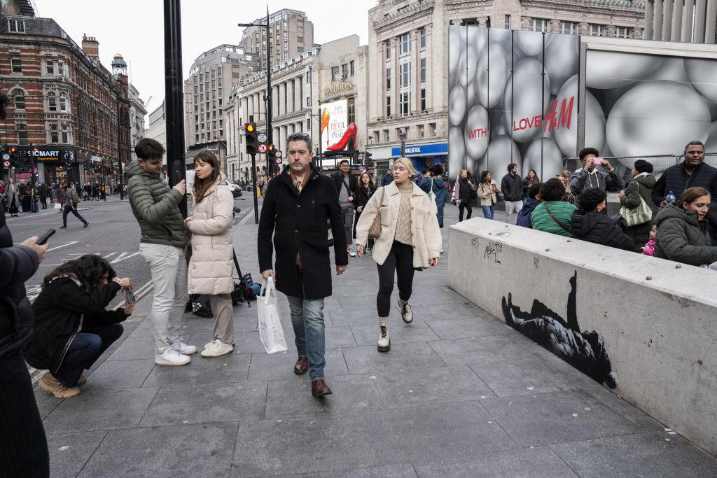 UK street artist Banksy unveils latest mural in London