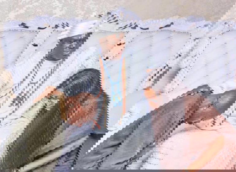 Ooni welcomes 'son’ Asake; hosts singer, mum at palace