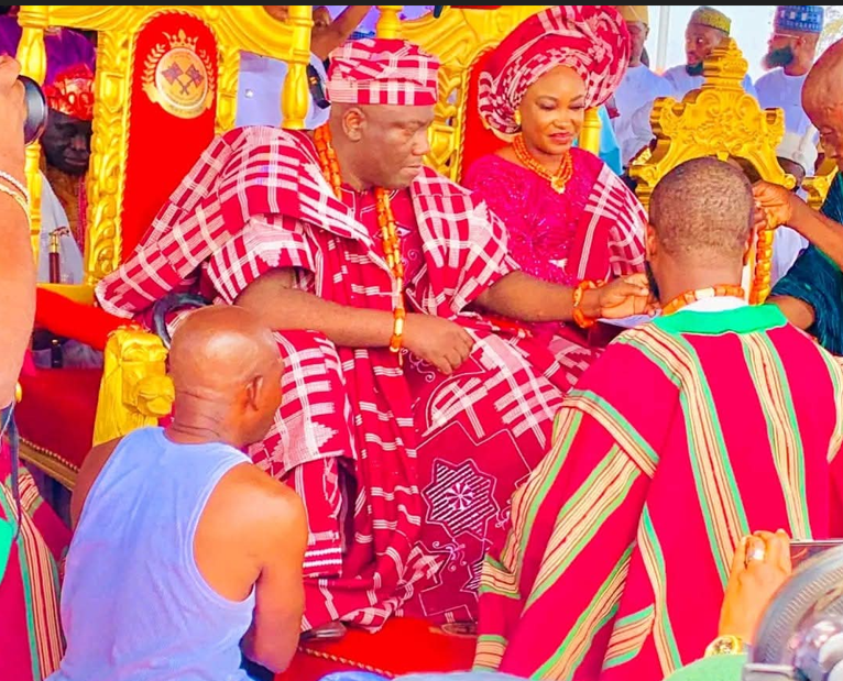 Photos: Ministers, Senators in Oyo as Alaafin confers chieftaincy title on Seyi Tinubu
