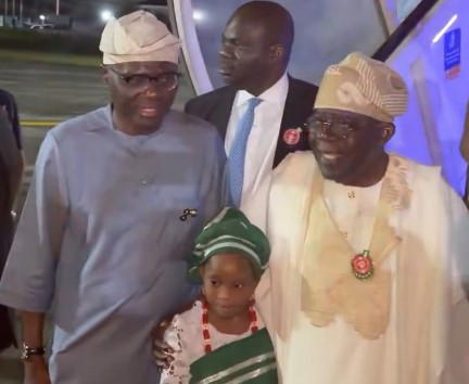 Tinubu arrives Lagos after three-state tour