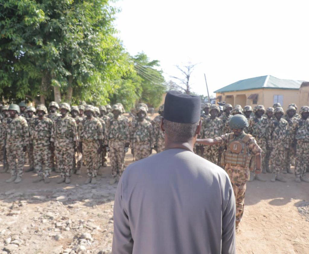 We are behind you, says Zulum as he addresses frontline troops in Damboa