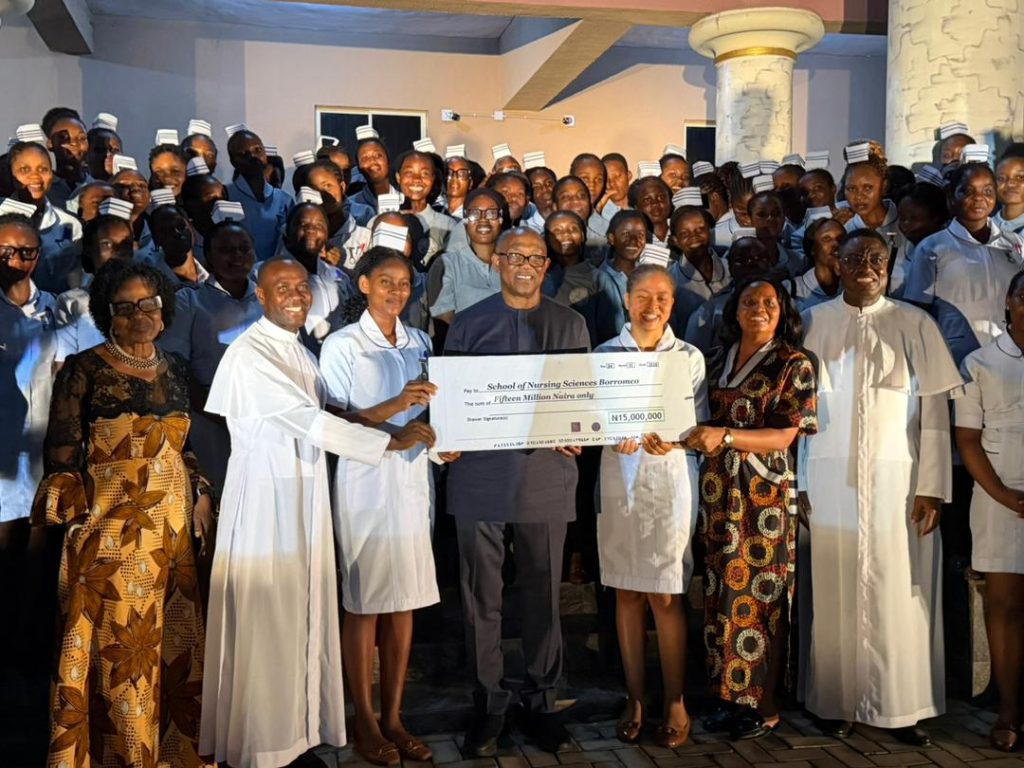 Peter Obi donates ₦15m to College of Nursing Sciences